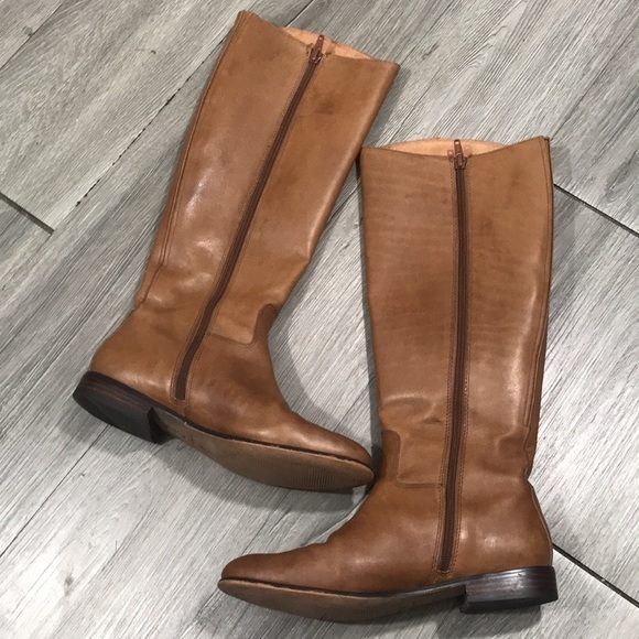 Corso Como Brown Leather Riding Boots size 6 - Picture 2 of 13